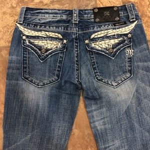 Miss Me Bootcut Embellished Pocket Jeans, 29